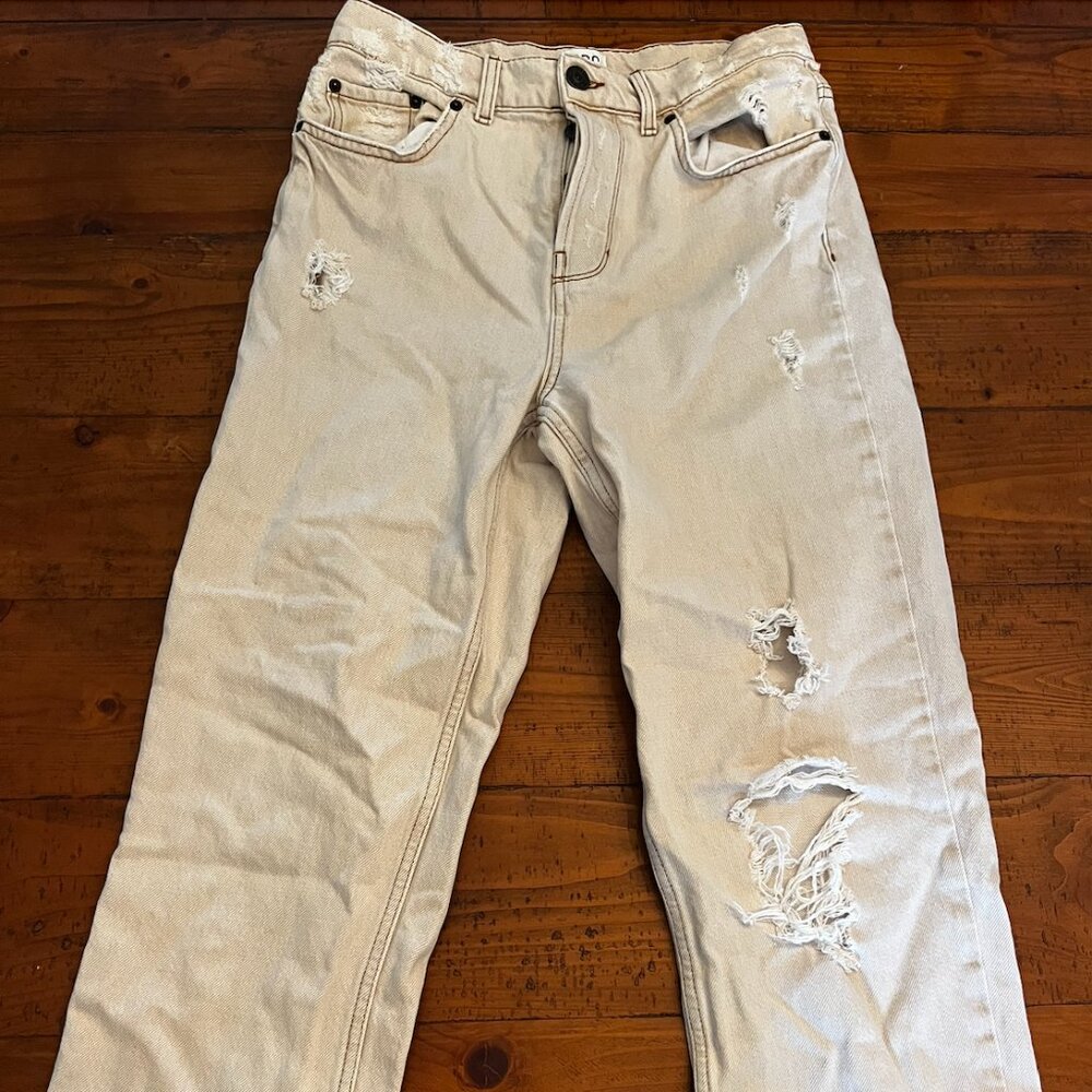 BDG Urban Outfitters Distressed Wide-Leg Jeans